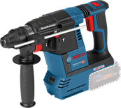 Bosch GBH 18V-26 rotary hammer with side handle.