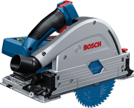 Bosch GKT 18V-52 GC cordless track saw with case.
