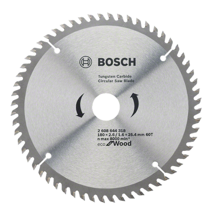 Bosch tungsten carbide circular saw blade for wood.
