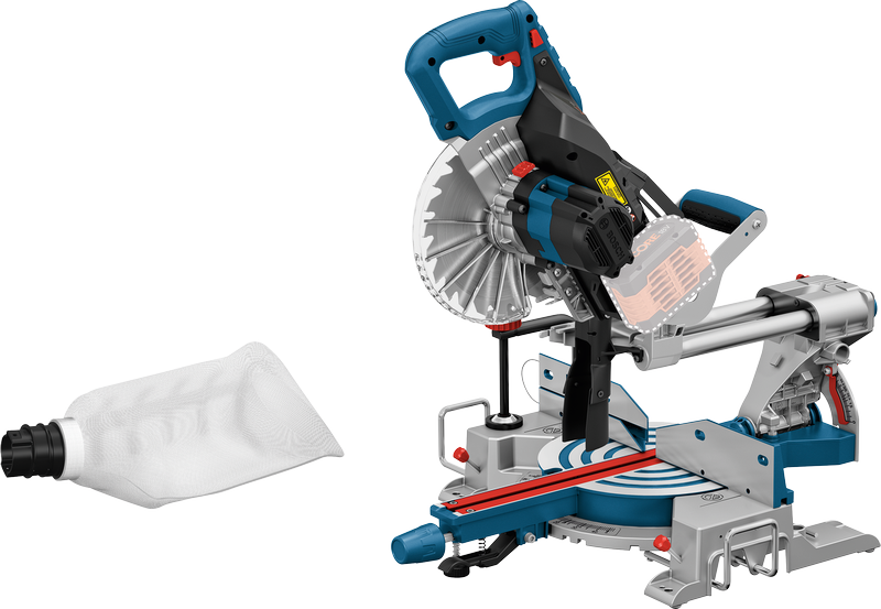 Bosch GCM 18V-216 cordless sliding mitre saw.