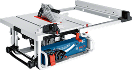 Bosch GTS 10 J table saw with adjustable incline.