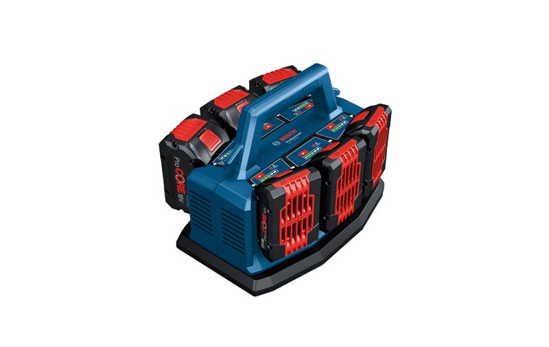 Bosch GAL 18V6-80 six-bay battery charger.