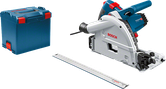 Bosch GKT 55 GCE plunge saw with guide rail.