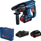Cordless Bosch hammer drill kit.