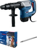 Bosch GSH 500 Max demolition hammer with chisel.