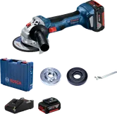 Bosch GWS 180-LI cordless angle grinder with 18V battery.