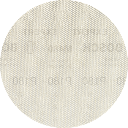 EXPERT M480 Sanding Net for Random Orbital Sanders 125 mm, G 180 5-pc Bosch EXPERT M480 125mm sanding net disc, grit 180.