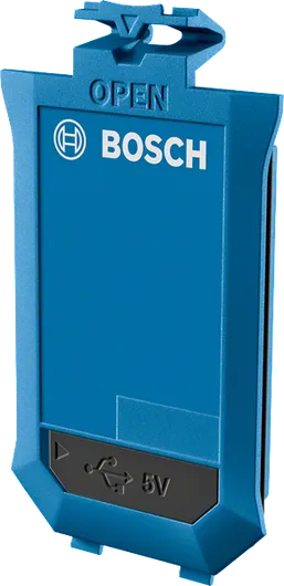 BA 3.7V 1.0Ah A Bosch BA 3.7V 1.0Ah A battery pack with USB charging.