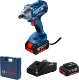 Bosch GDS 250-LI 18V cordless impact wrench set.