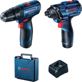 Bosch GSB 120-Li + GDR 120-Li combo kit with case.