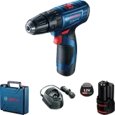Bosch GSB 120-LI cordless drill with 12V 2.0Ah battery.