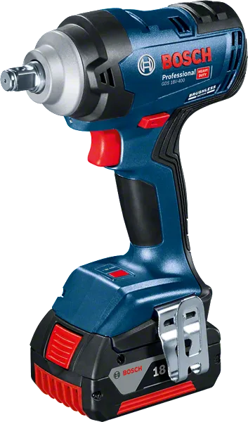 Bosch GDS 18V-400 cordless impact wrench.