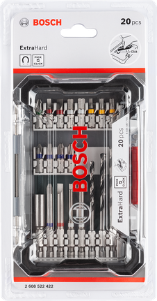 Pick & Click Extra Hard Drill and Drive Mixed Set, 20-piece Bosch Pick & Click 20-piece drill and drive set.