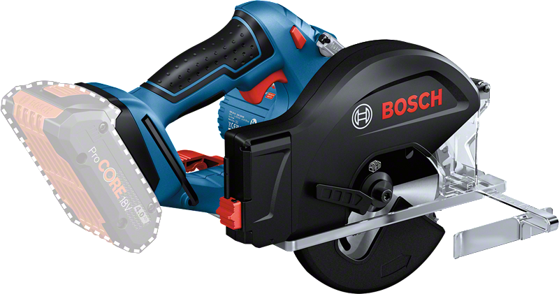 Bosch GKM 18V-50 cordless metal saw with ProCORE battery.