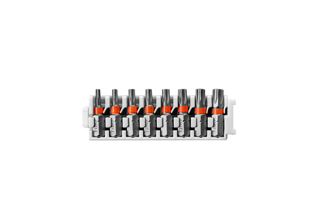 Bosch Pick & Click Extra Hard Screwdriver Bit Pack, 8-piece.