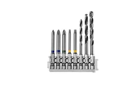 Bosch Pick & Click Extra Hard Screwdriver and HSS Impact Drill Bit Mixed Pack 8-piece.