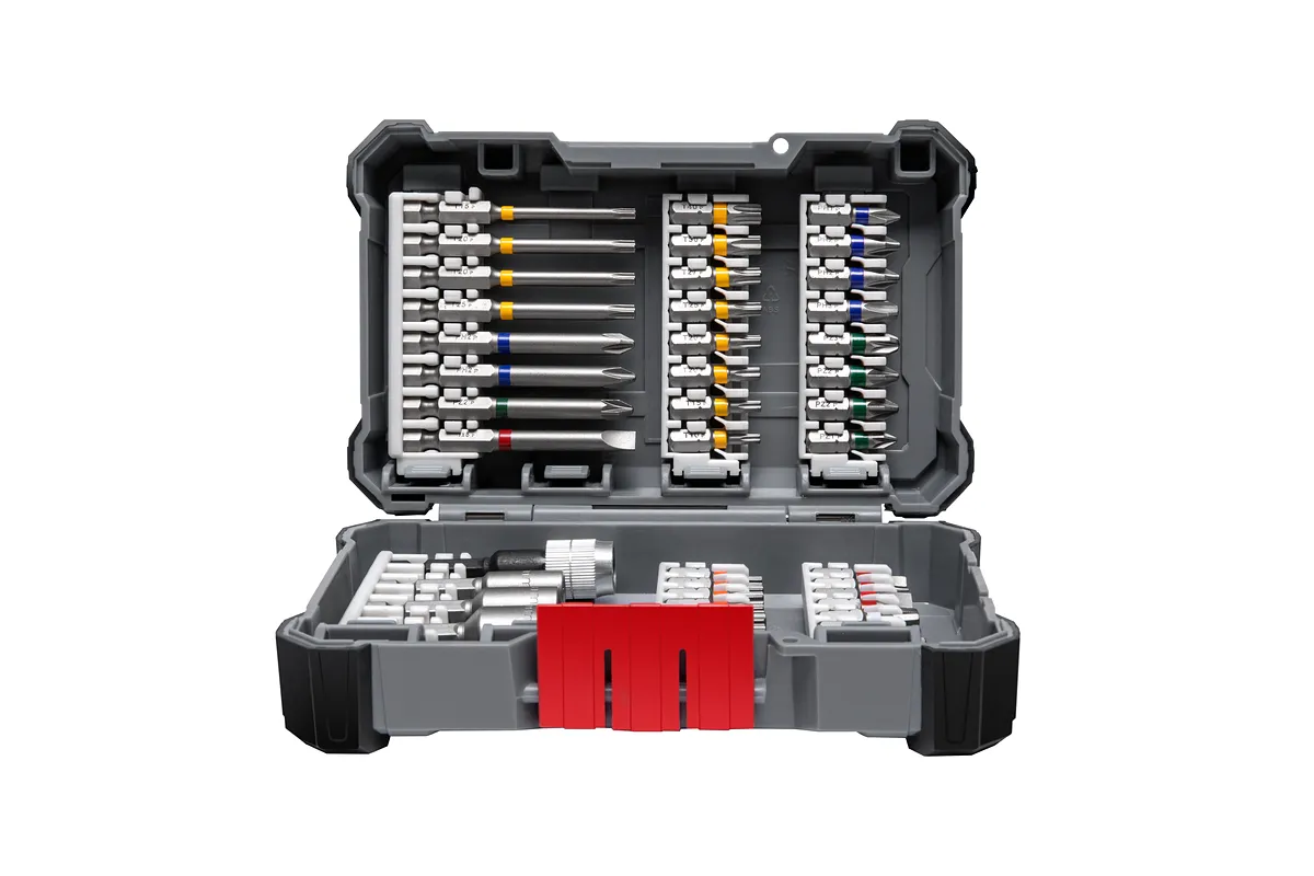 Bosch Pick and Click 44-piece extra hard screwdriver bits set.