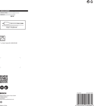 Bosch EXPERT Self Cut Speed Spade Drill Bit Set 16–32 mm 7-pc.