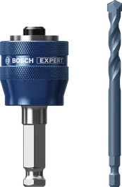 Bosch EXPERT Power Change Plus Hole Saw Arbor and TCT Drill.
