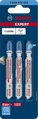 EXPERT Tough Metal medium T118EHM Bosch T118EHM jigsaw blades stainless steel 3 pcs.