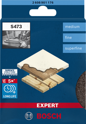 Bosch S473 sanding pads medium fine superfine 98 x 120 x 13 mm 3-pc.