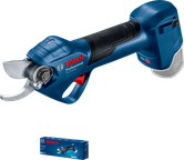 Bosch Pro Pruner cordless secateur for cutting branches.