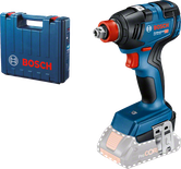 Bosch GDX 18V-200 cordless impact driver with case.