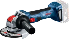 Bosch GWX 180-LI cordless angle grinder with X-LOCK.