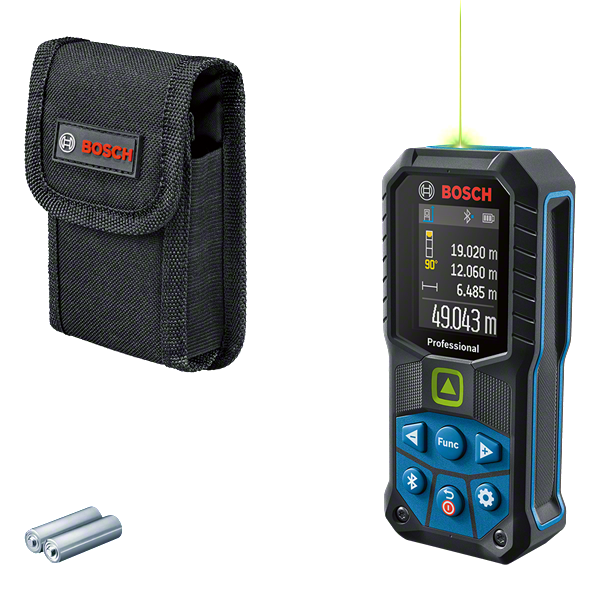 Bosch GLM 50-27 CG laser measure with carrying case.