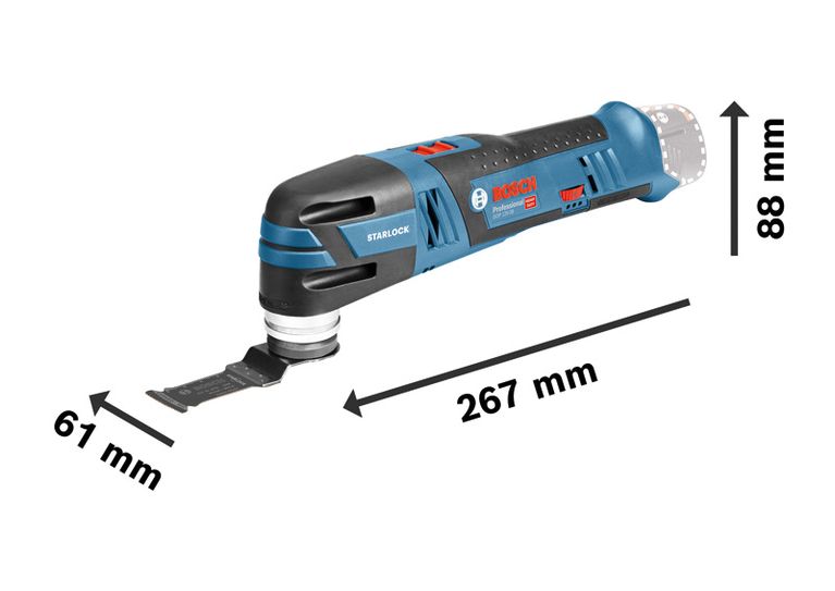 Bosch GOP 12V-28 cordless multi-cutter with Starlock.