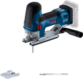 Bosch GST 18V-155 SC cordless jigsaw with brushless motor.