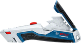 Bosch utility knife with spare blade storage.