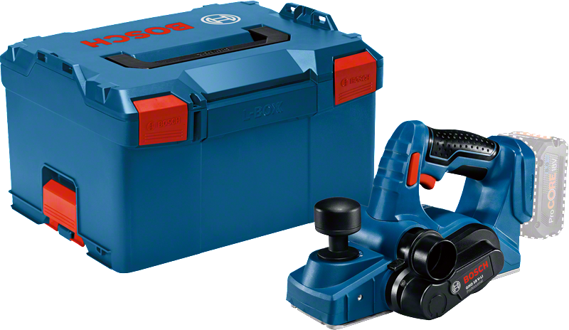 Bosch GHO 18V-LI cordless planer with carrying case.