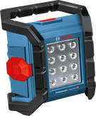 Bosch GLI 18V-1200 C cordless work light with LED panel.