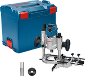 Bosch GOF 1600 CE router with carrying case.