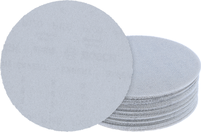 EXPERT M480 Sanding Net for Random Orbital Sanders 125 mm, G 120 50-pc Bosch PRO mesh sanding discs stack for dust-free sanding.