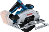 Bosch GKS 185-LI cordless circular saw with side guide.