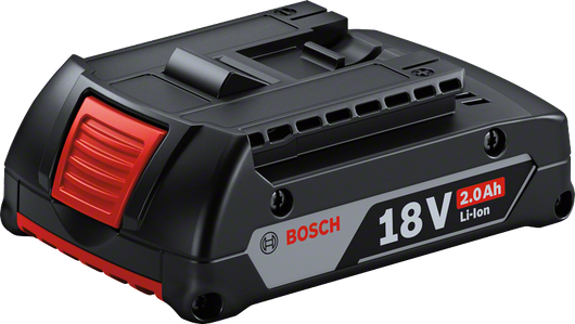 Bosch 18V 2.0Ah Li-Ion battery pack.
