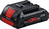 Bosch ProCORE 18V 4.0Ah battery pack.