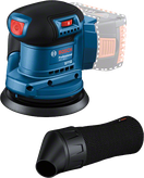 Bosch GEX 185-LI random orbit sander with dust filter.