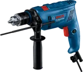 Bosch GSB 600 impact drill with side handle.