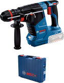 Bosch GBH 187-LI rotary hammer with carrying case.