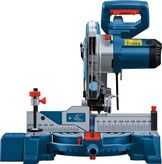 Bosch GCM 254 miter saw with angle adjustment feature.