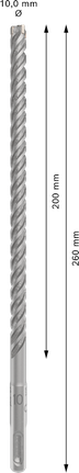 PRO SDS plus-5X Hammer Drill Bit, 10 x 200 x 260 mm PRO SDS plus-5X Hammer Drill Bit, 10 x 200 x 260 mm