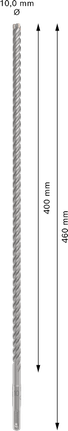 PRO SDS plus-5X Hammer Drill Bit, 10 x 400 x 460 mm PRO SDS plus-5X Hammer Drill Bit, 10 x 400 x 460 mm