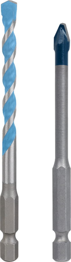 Bosch HEX-9 Hard Ceramic and Multi Construction drill bits, 6 mm.