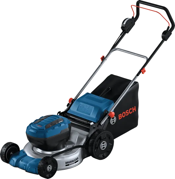 Bosch GRA 18V2-46 cordless lawnmower with brushless motor.