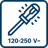 Bosch voltage tester screwdriver, pocket clip attached.