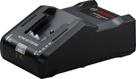 Bosch GAL 18V-160 charger with active air cooling.