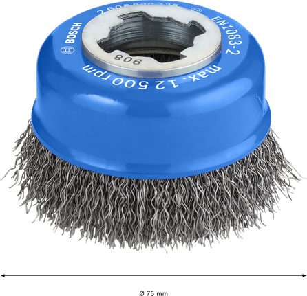 PRO Metal clean X-Lock Cup Brush, 75 x 0.3 mm Bosch PRO Metal clean X-Lock Cup Brush, 75 mm for grinders.